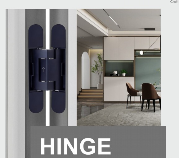 AUMELLE SecuMAX INVISIBLE PORTE BOIS ARGENT ZINC 150*25 E 35mm