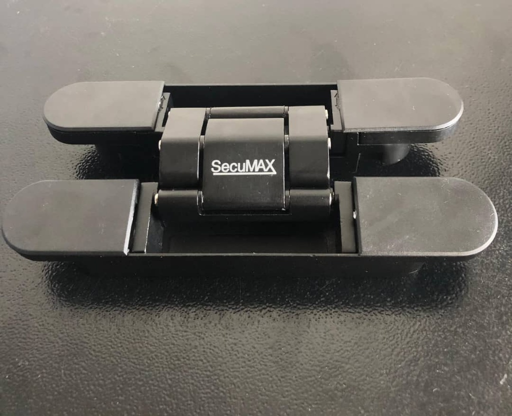 PAUMELLE SecuMAX INVISIBLE PORTE BOIS NOIR ZINC 150*25 E 35mm 